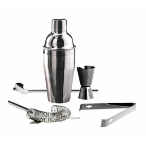 SET COCKTAIL 5 PEZZI INOX