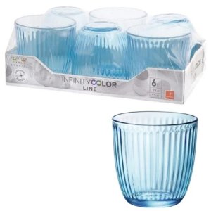 Set 6 bicchieri Line Azzurro