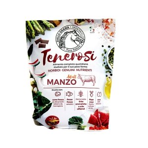 TENEROSI 800 gr - alimento semiumido per CANI adulti MANZO