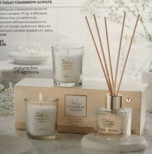Set diffusore e 2 candele TODAY TOMORROW ALWAYS