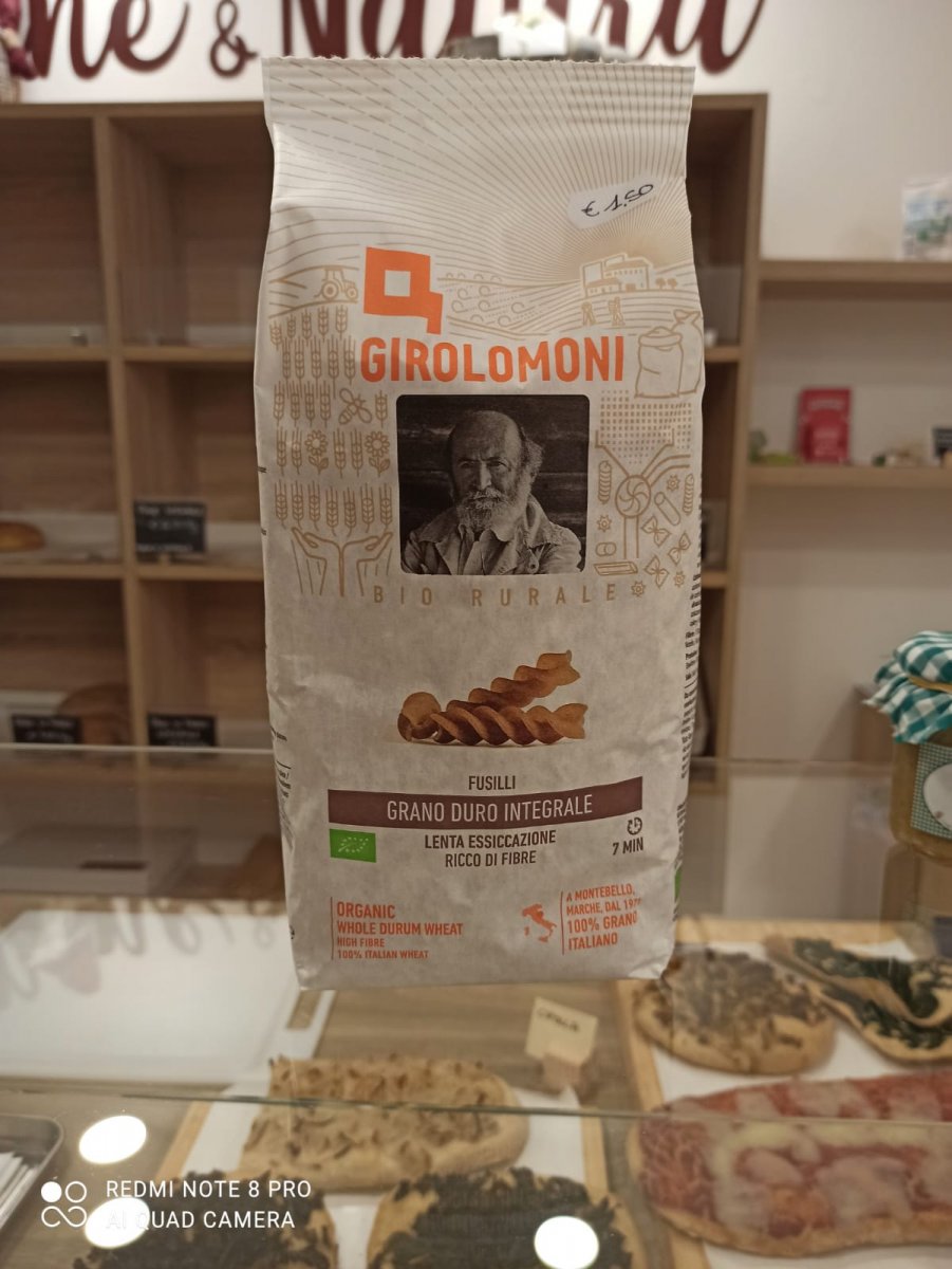 Fusilli integrali bio Girolomoni Pasta secca integrale bio