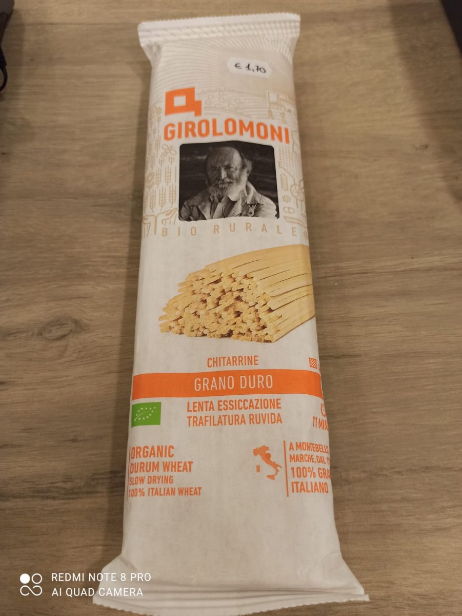 Chitarrine di grano duro bio Girolomoni Pasta secca di grano duro