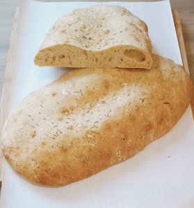 Focaccia vegana di Farro bio