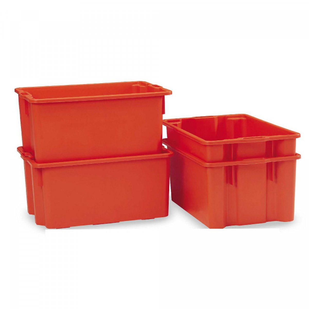 Cassa chiusa inseribile e sovrapponibile LT.50 colore Aragosta MOBIL PLASTIC