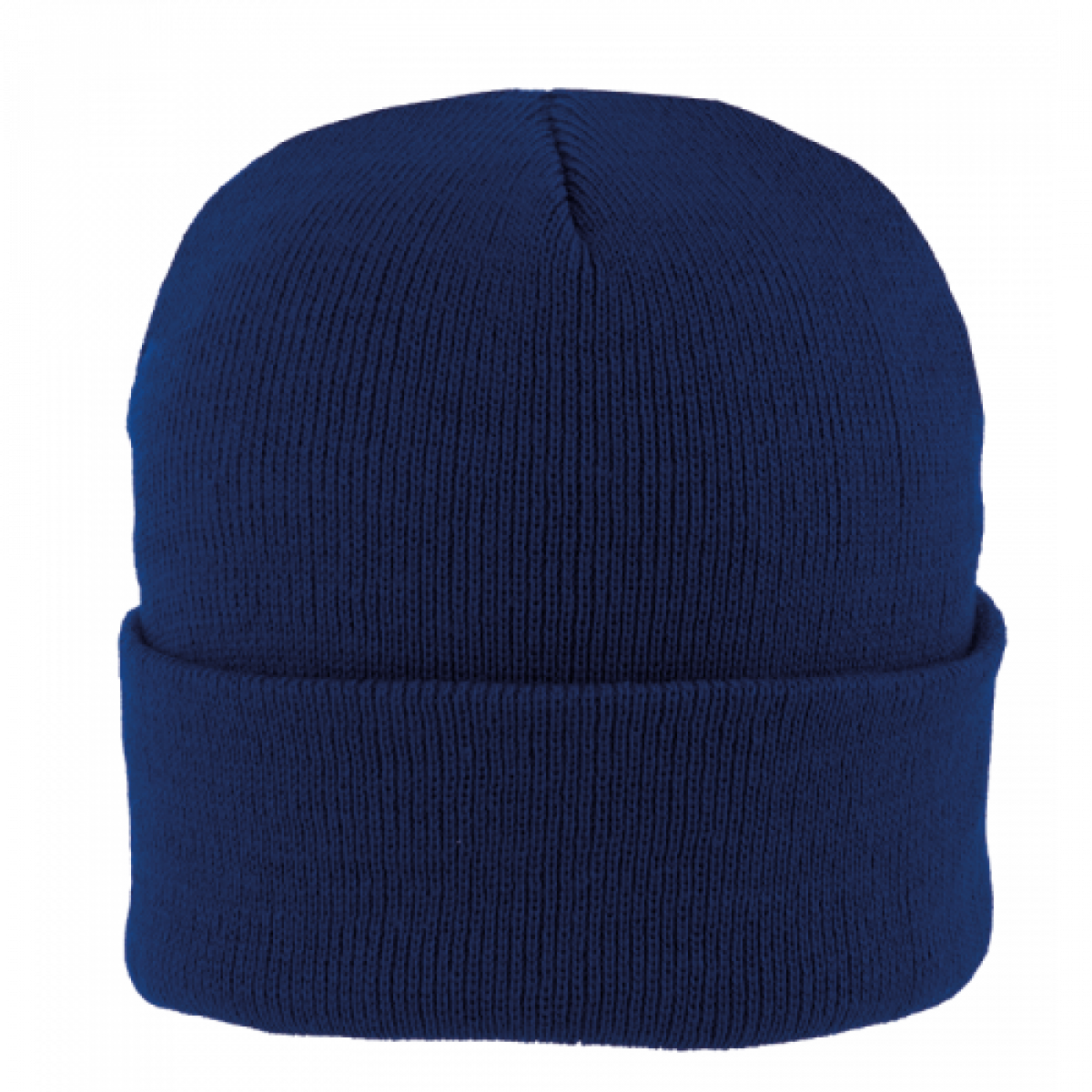 cuffia da uomo taglia unica con risvolto 100% acrilico colore Navy FM