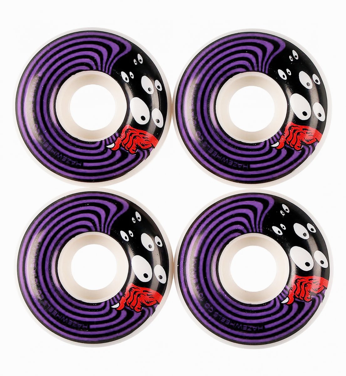 Haze wheels Ruote professionali Skateboard Sneak 54mm 101 a - Confezione 4 Ruote Haze wheels