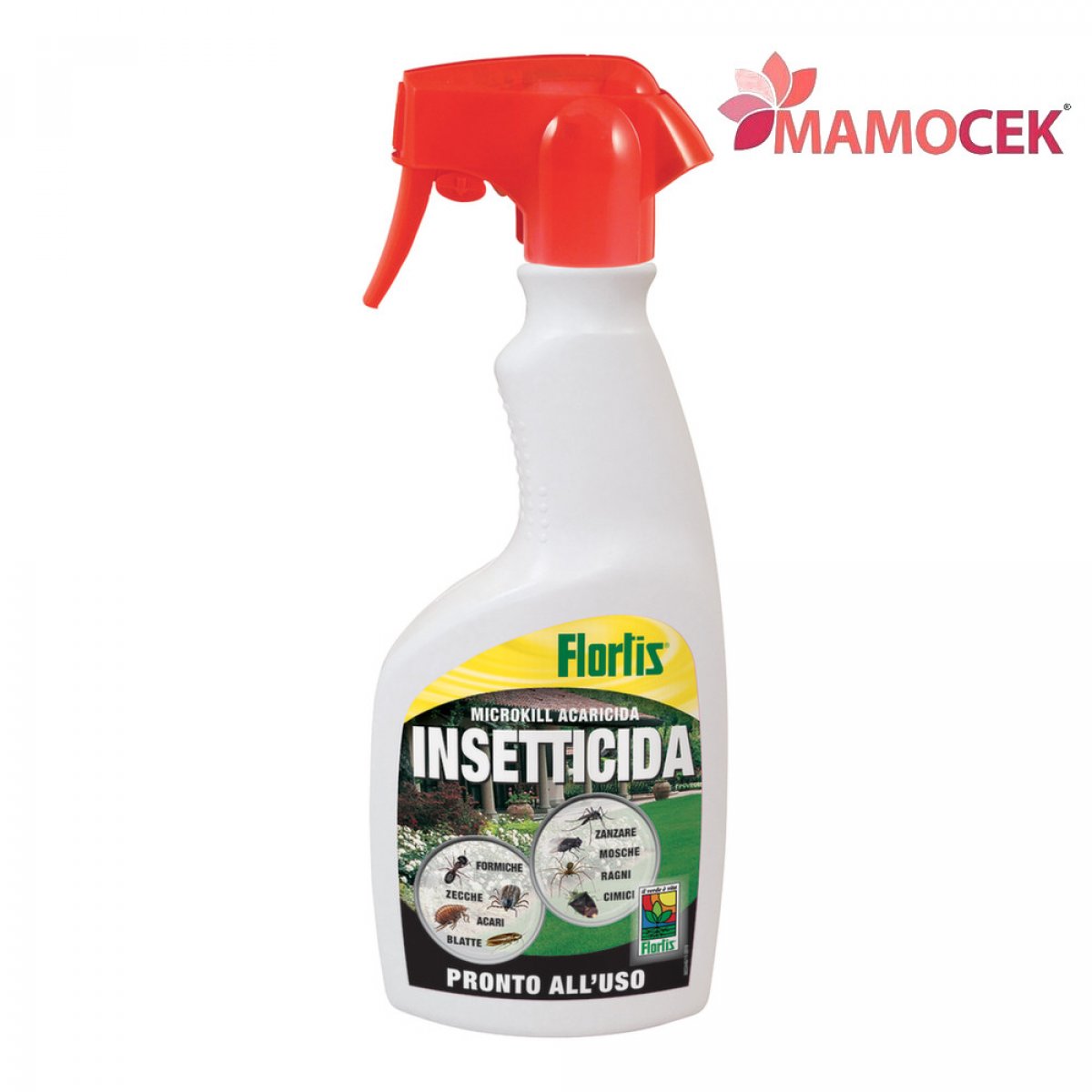 FLORTIS Insetticida volanti striscianti spray mosche zanzare formiche conf. 500 ml