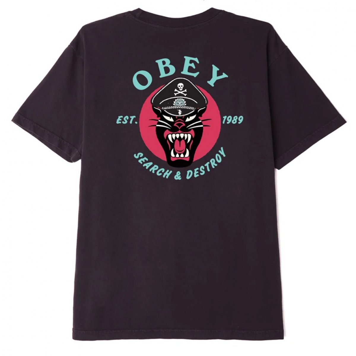 OBEY T-shirt Battle Phanter Classic tee Black Obey Clothing