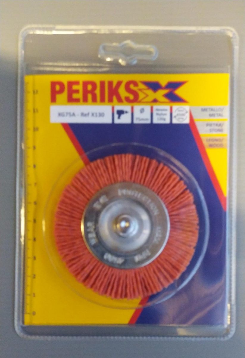 SPAZZOLA PERIKS CIRCOLARE MM. 75 G.6 NYL PERIKIS