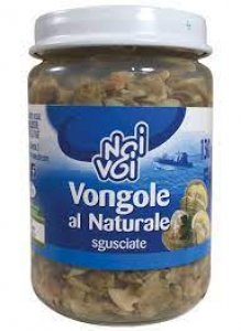 vongole al naturale sguciate 2X 160g