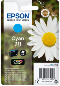 CARTUCCIA EPSON MARGHERITA 18 CYANO