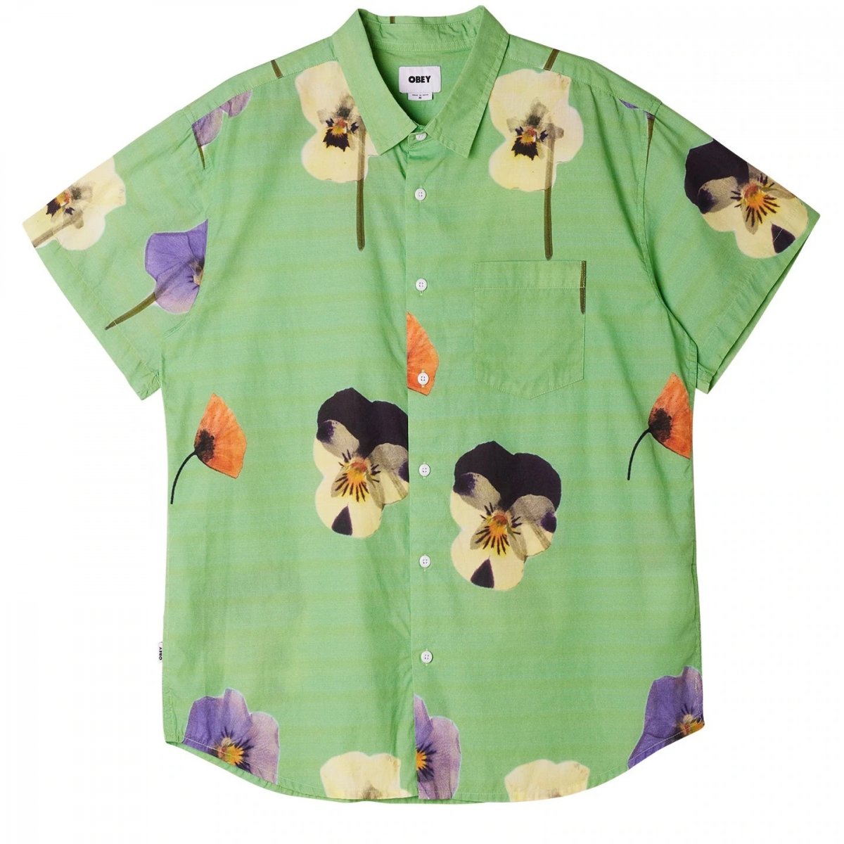OBEY Clothing camicia cotone Redux woven Seaweed green OBEY