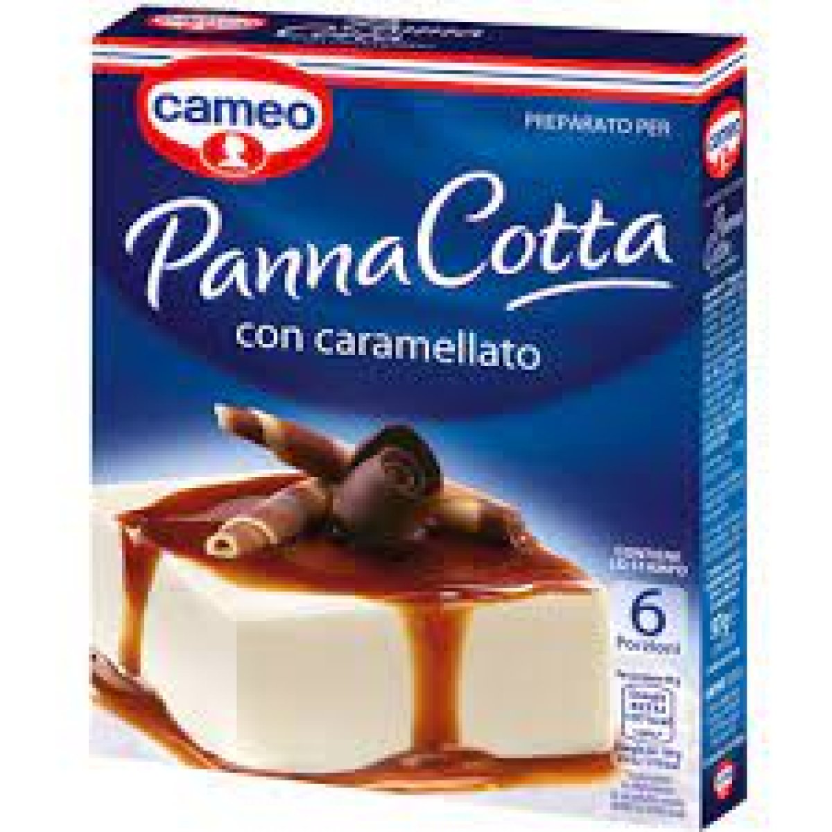 panna cotta con caramello x 6 pezzi cameo