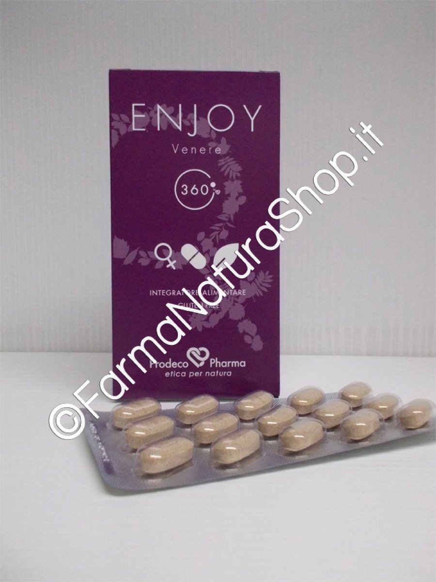 360 ENJOY Venere - Prodeco Pharma Favorisce il rilassamento, il benessere mentale, il benessere sessuale e il normale tono dell'umore. 45 compresse