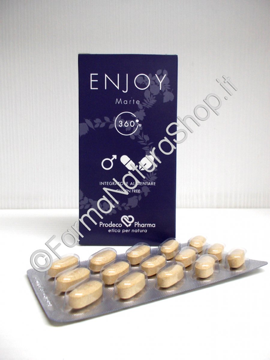360 ENJOY Marte - Prodeco Pharma Esercita benefici effetti tonici in presenza di stanchezza fisica e mentale, favorisce il benessere sessuale e il normale tono dell'umore. 45 compresse