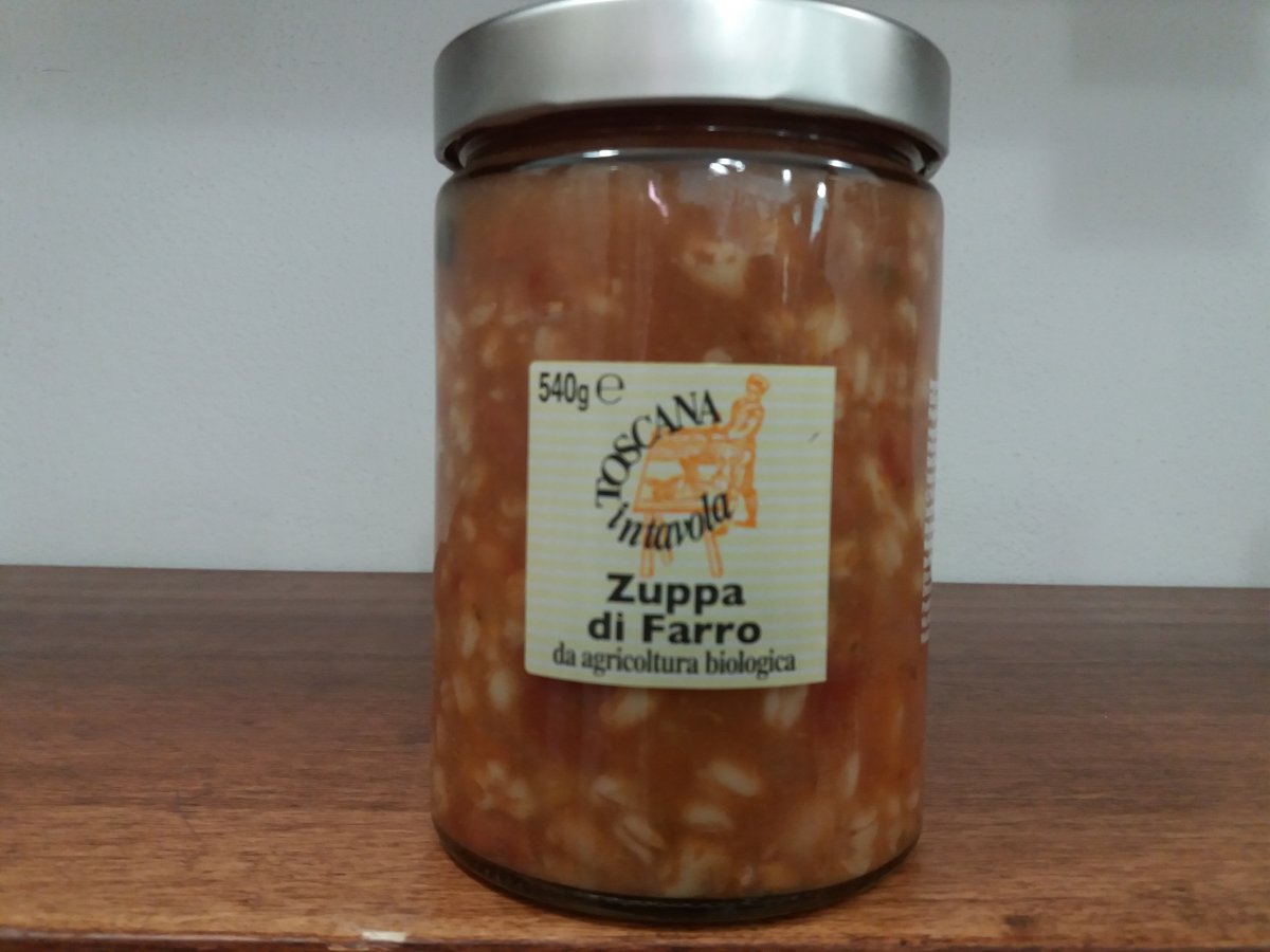 zuppa di farro bio 550 gr 2 porzioni