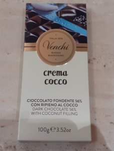 Tavoletta di cioccolato fondente con cocco Venchi