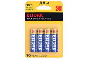 BATTERIE Kodak MAX Alkaline AA (4pezzi)