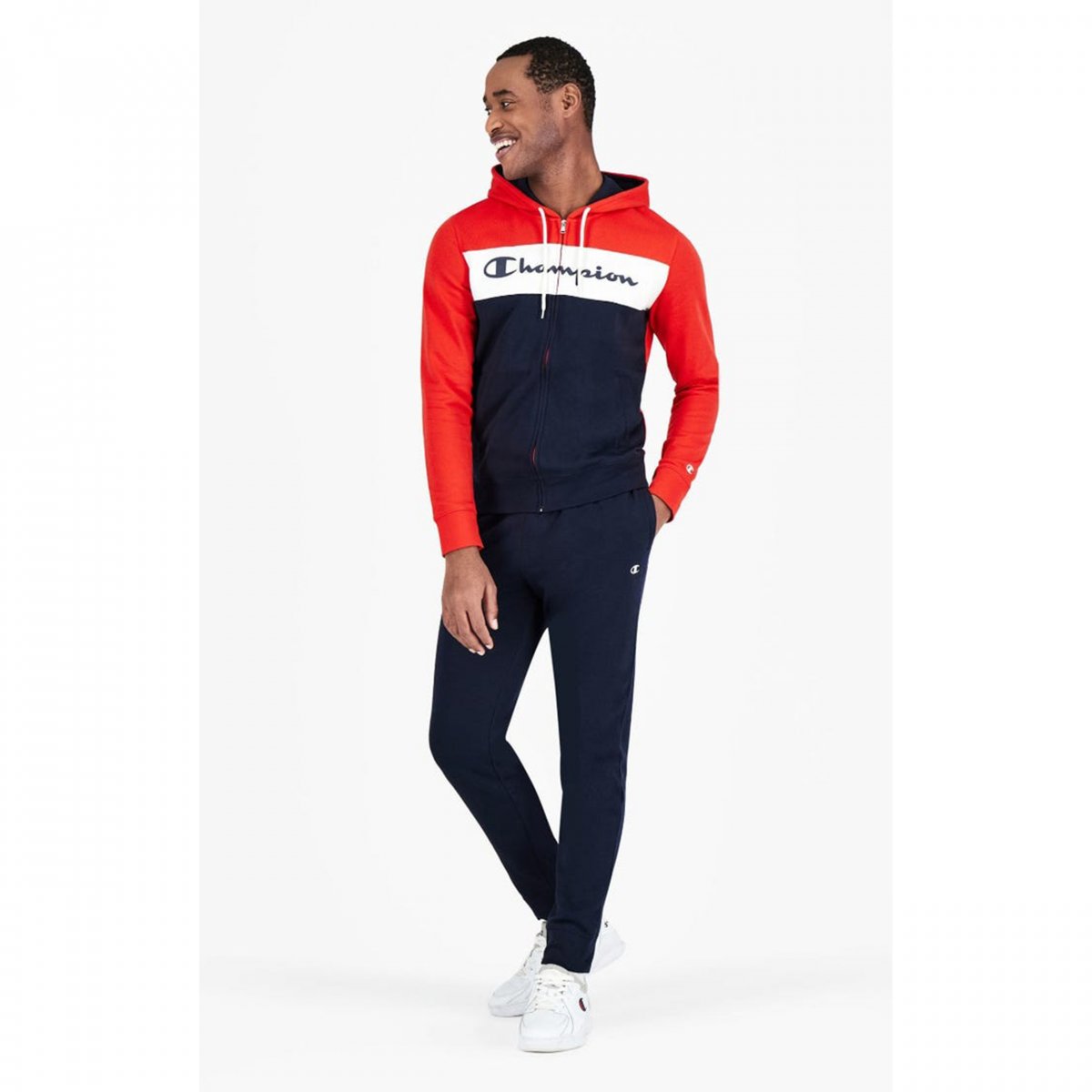 Champion Felpa Full Zip con Cappuccio P/E Art.214410 SALDI