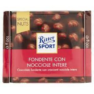 cioccolato fondente con nocciole intere 100gr