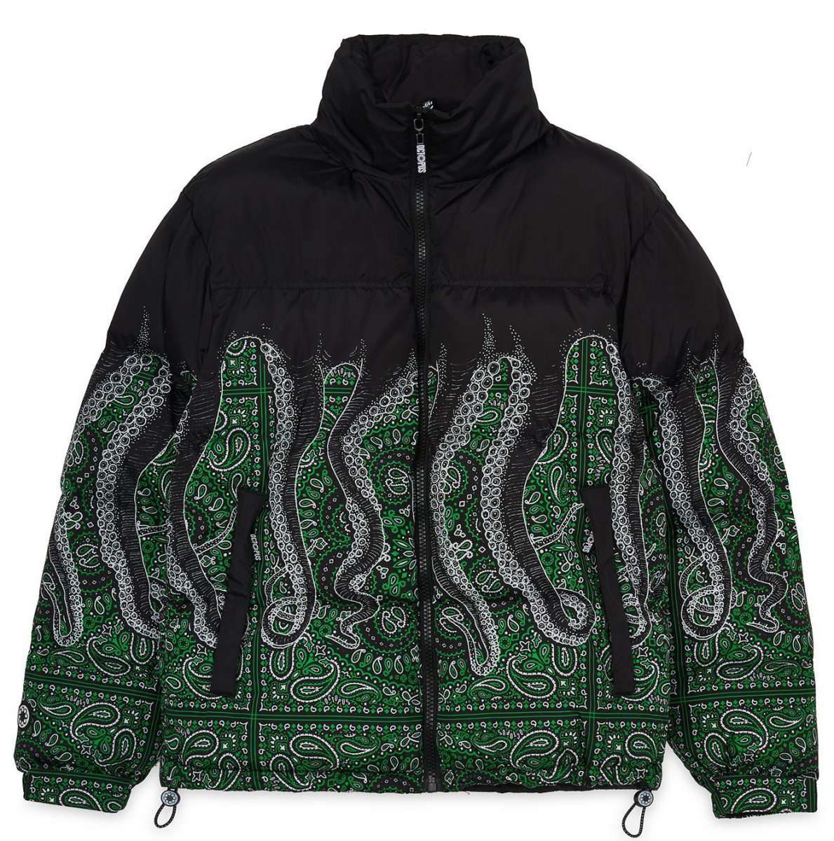 OCTOPUS Brand Giubbotto Bandana Down Jacket Puff Black OCTOPUS Brand