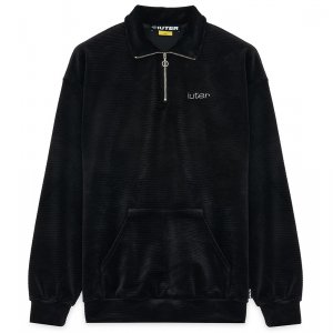 IUTER Felpa 1/4zip Roy pullover Black