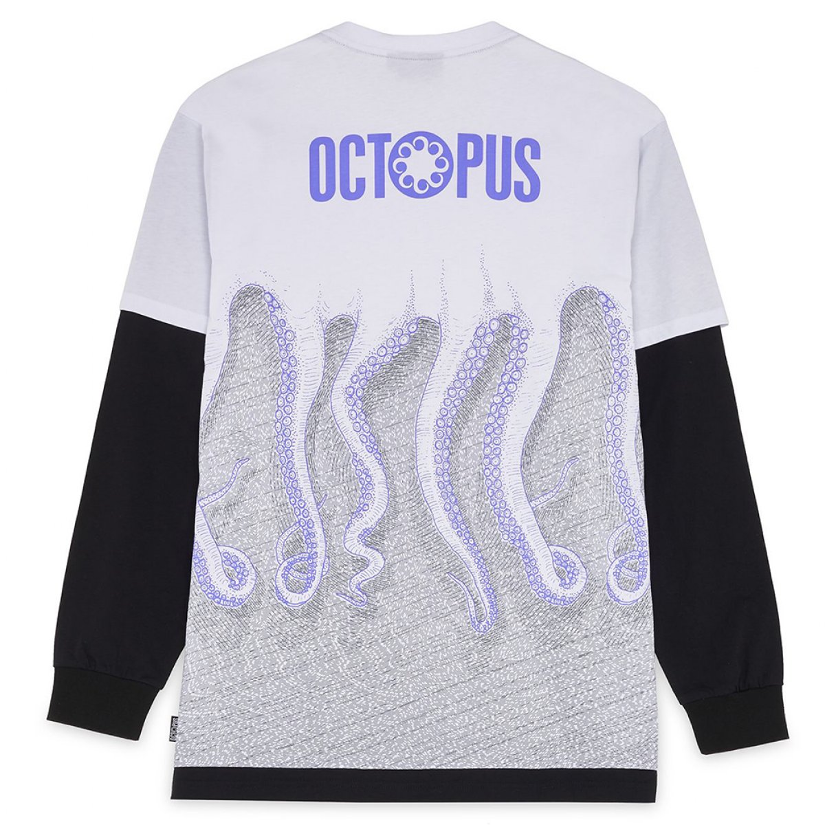 OCTOPUS Brand Milan longsleeve t-shirt manica lunga white OCTOPUS Brand