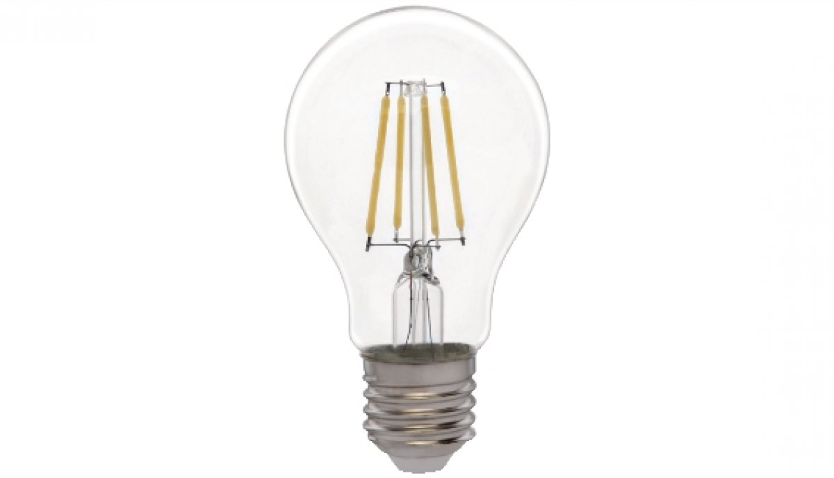 LAMPADINA LED FILAMENT GOCCIA A60 E27 8W LUCE CALDA 3000°K