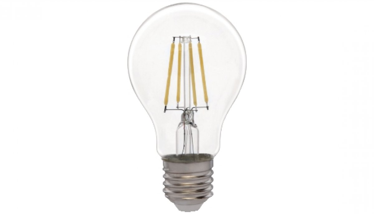 LAMPADINA LED FILAMENT GOCCIA A60 E27 8W LUCE CALDA 3000°K 