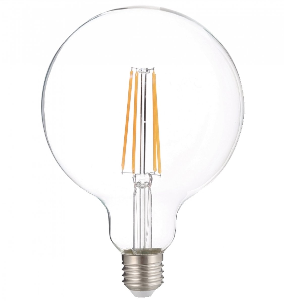 LAMPADINA LED FILAMENT GLOBO G125 E27 8W LUCE CALDA 3000°K