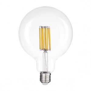 LAMPADINA LED FILAMENT GLOBO G125 E27 15W LUCE CALDA 3000°K