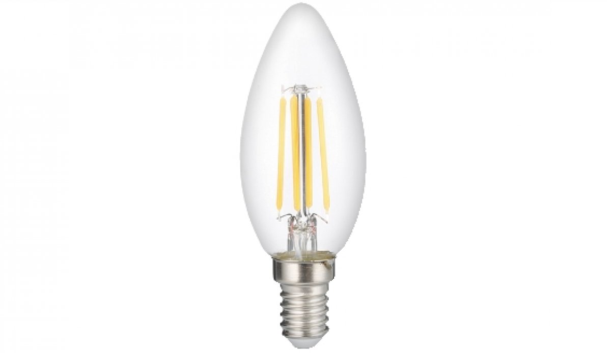 LAMPADINA LED FILAMENT OLIVA E14 4W LUCE CALDA 3000°K 