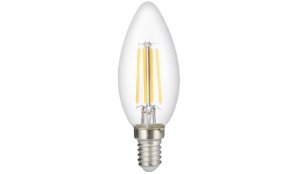 LAMPADINA LED FILAMENT OLIVA E14 4W LUCE CALDA 3000°K