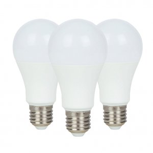 KIT 3 LAMPADINE LED GOCCIA A60 E27 15W LUCE FREDDA 6000°K