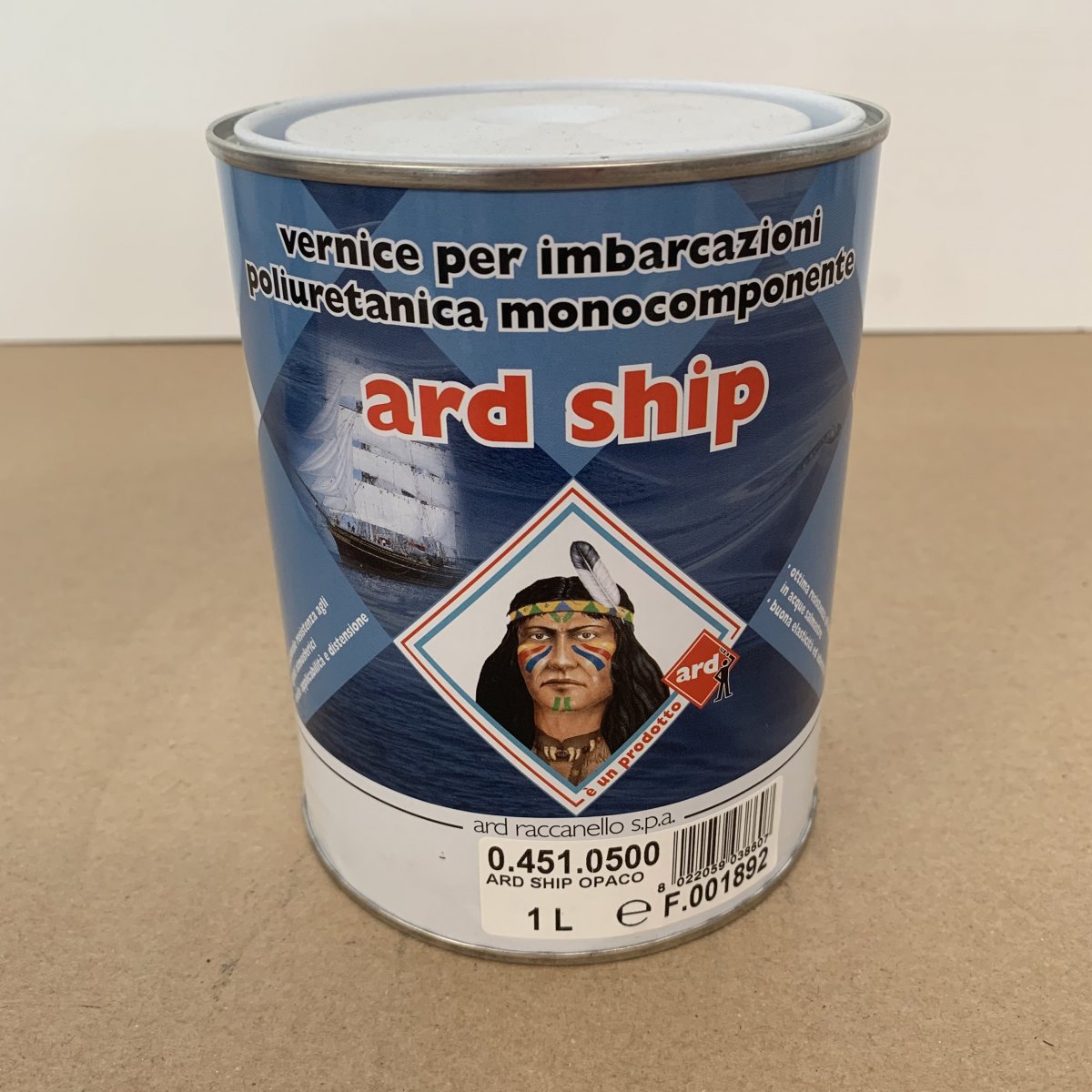 ARD SHIP OPACO ARD-RACCANELLO 1 lt VERNICE OPACA PER IMBARCAZIONI POLIURETANICA MONOCOMPONENTE