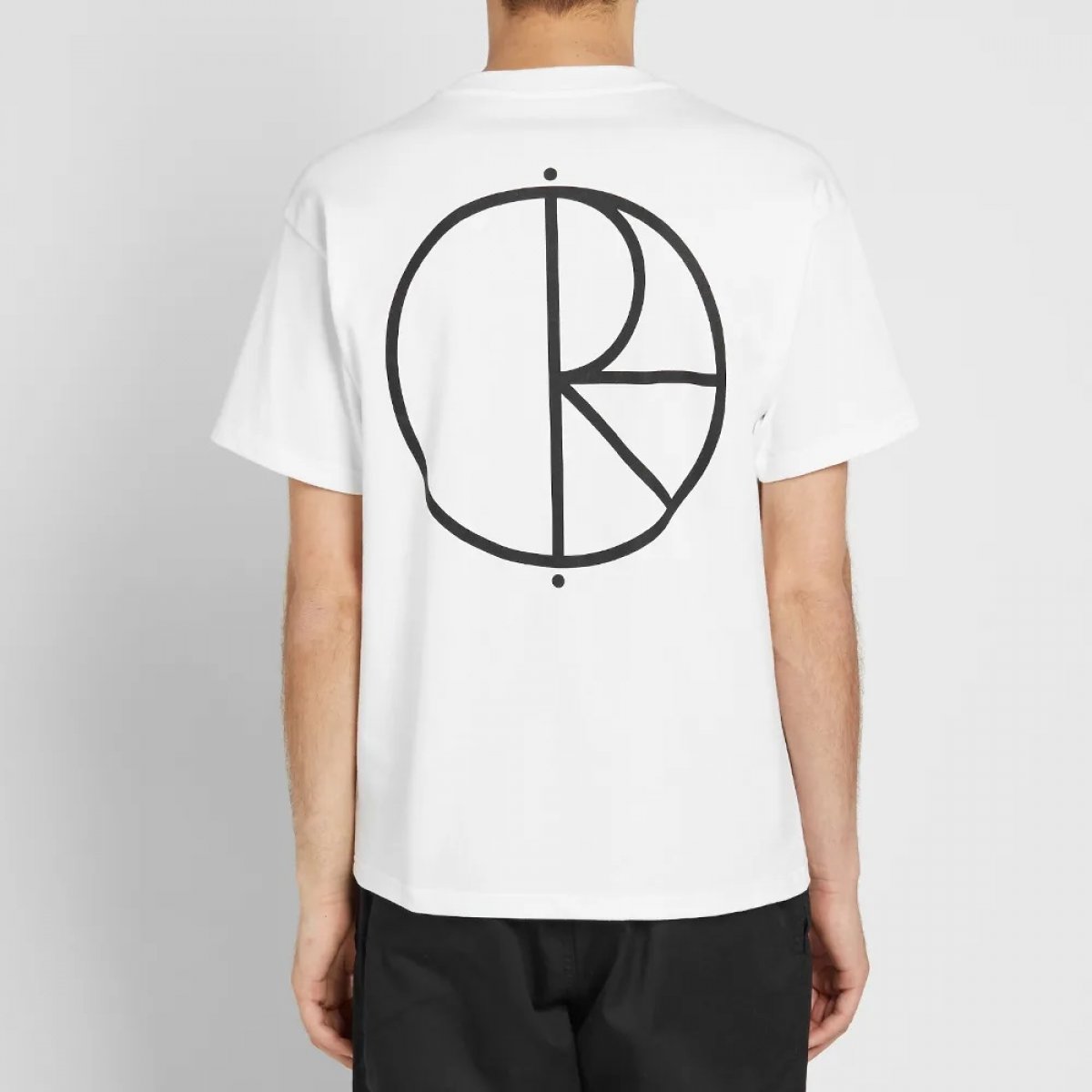 POLAR Skate & Co. T-Shirt Stroke Logo White POLAR SkATEBOARDS