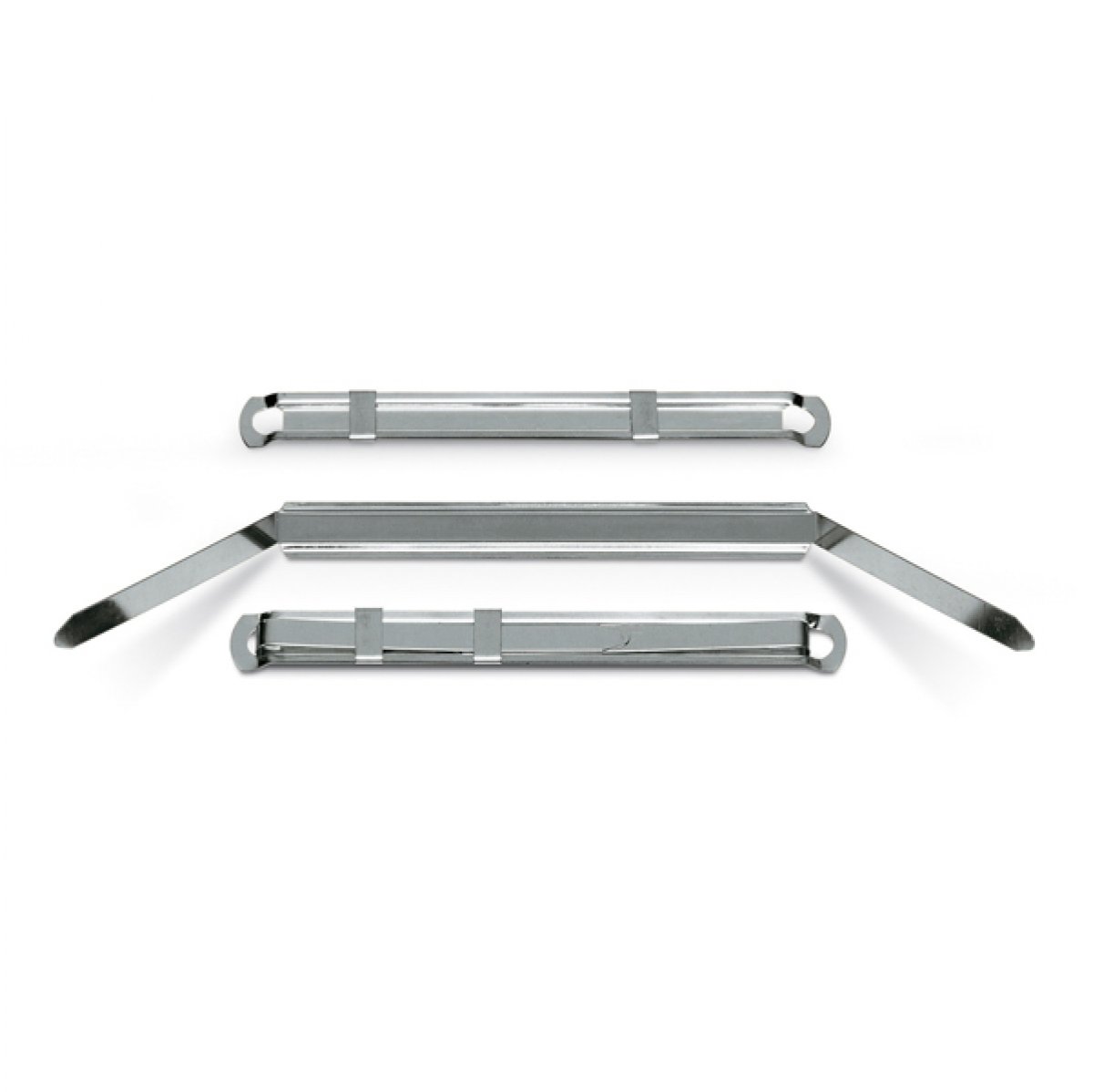 Pressini fermafogli - 12x80 mm - metallo - Lebez -