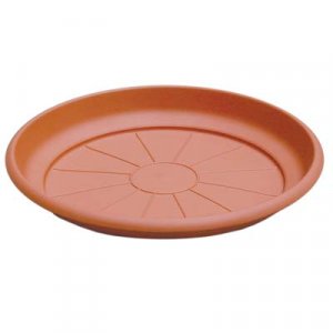 Sottovaso Erica in Plastica colore Terra Cotta Ø 14x2,6 h. cm