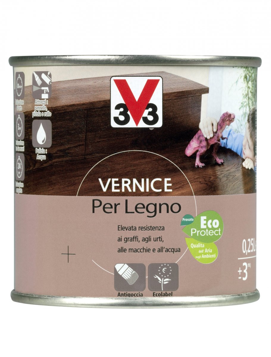 VERNICE X LEGNO OPACA BIANCO 0,25L V33 ITALIA S.R.L.