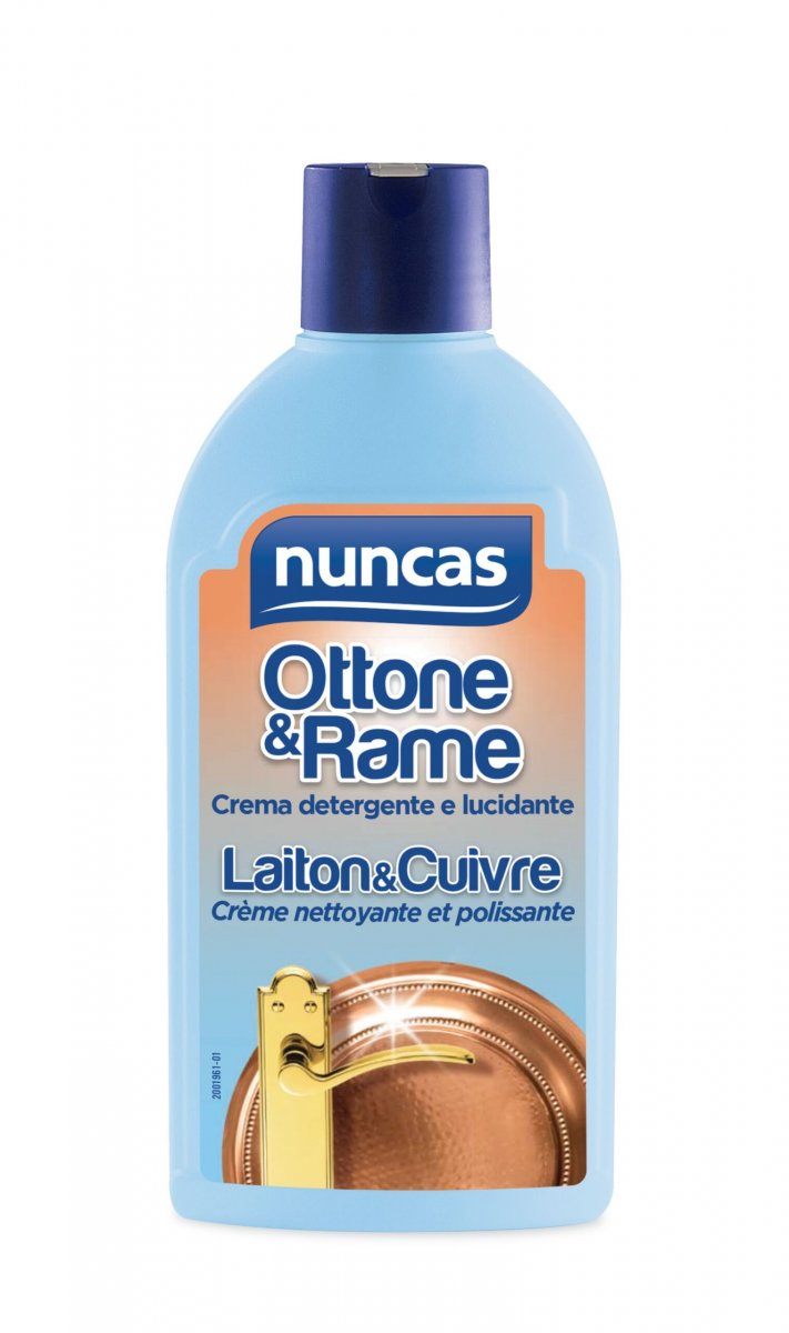 Crema ottone & rame detergente lucidante - Nuncas 