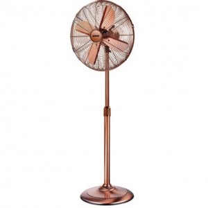 VENTILATORE RETRO PIANTANA BRONZO - ZEPHIR