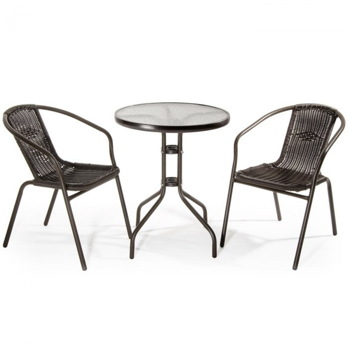 SET IOS MARRONE TAVOLO + 2 SEDIE - VERDELOOK