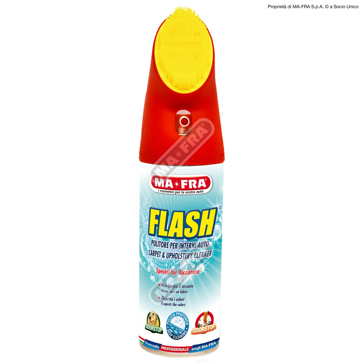 FLASH TESSUTI SCHIUMA A SECCO CON SPAZZOLA ml 400 - MAFRA