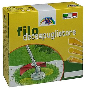 FILO QUADRO PER DECESPUGLIATORE  2,4mm x 10m