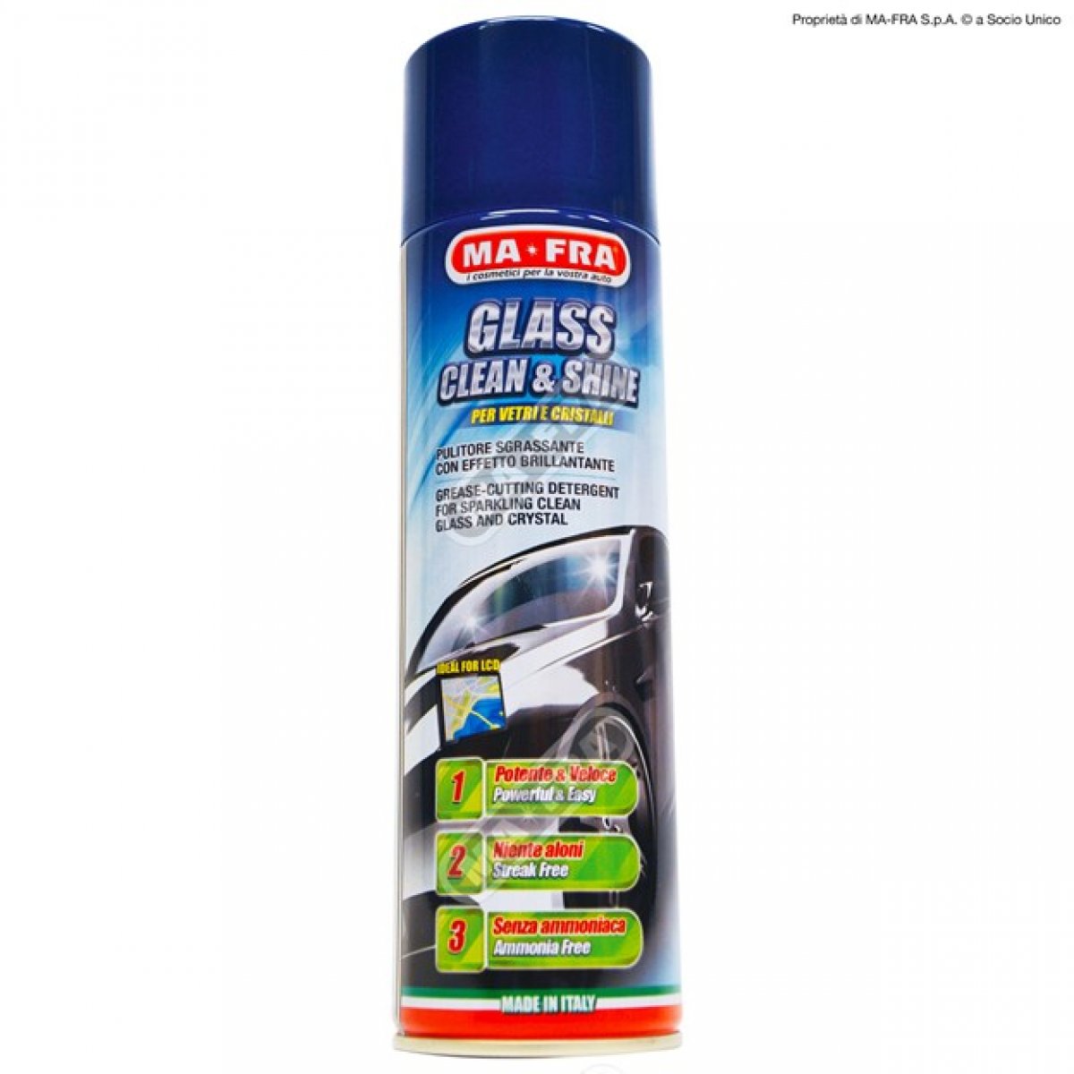 Glass Clean & Shine - Pulizia Vetri e Lucidatura Vetri auto Mafra 500ml 