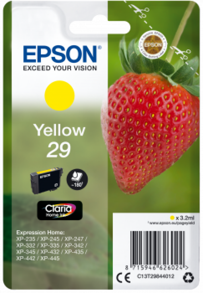 CARTUCCIA EPSON 29 FRAGOLA GIALLO