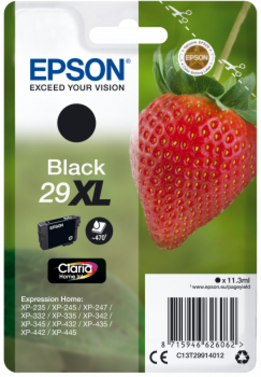 CARTUCCIA EPSON 29 FRAGOLA XL NERO
