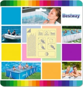 TOPPE DI RIPARAZIONE PER PISCINE 10 PZ. RESISTENTI ALL'ACQUA