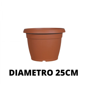 VASO SIMILCOTTO SPAZZOLATO D.25 TERRACOTTA