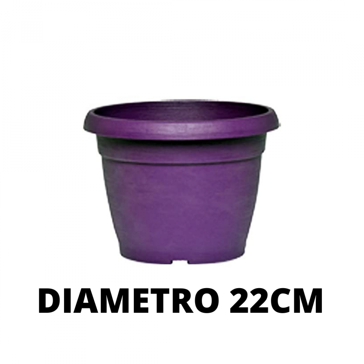 VASO SIMILCOTTO SPAZZOLATO D.22 VIOLA